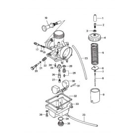 Mikuni VM26-606 Exploded View - Replacement Parts Listing