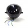 Bates Style 5.75" Black & Chrome Side Mount Headlight with Blue Dot Beam Indicator 66-84101B