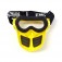 Vintage Style Motocross Mask - Yellow 76-49505