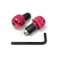 Bar Ends Alum -  Knurled Red 23-96464