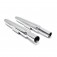 MAC Performance Taper Tip Kick Up Motorcycle Mufflers Taper Chrome 1.75" 905-1321