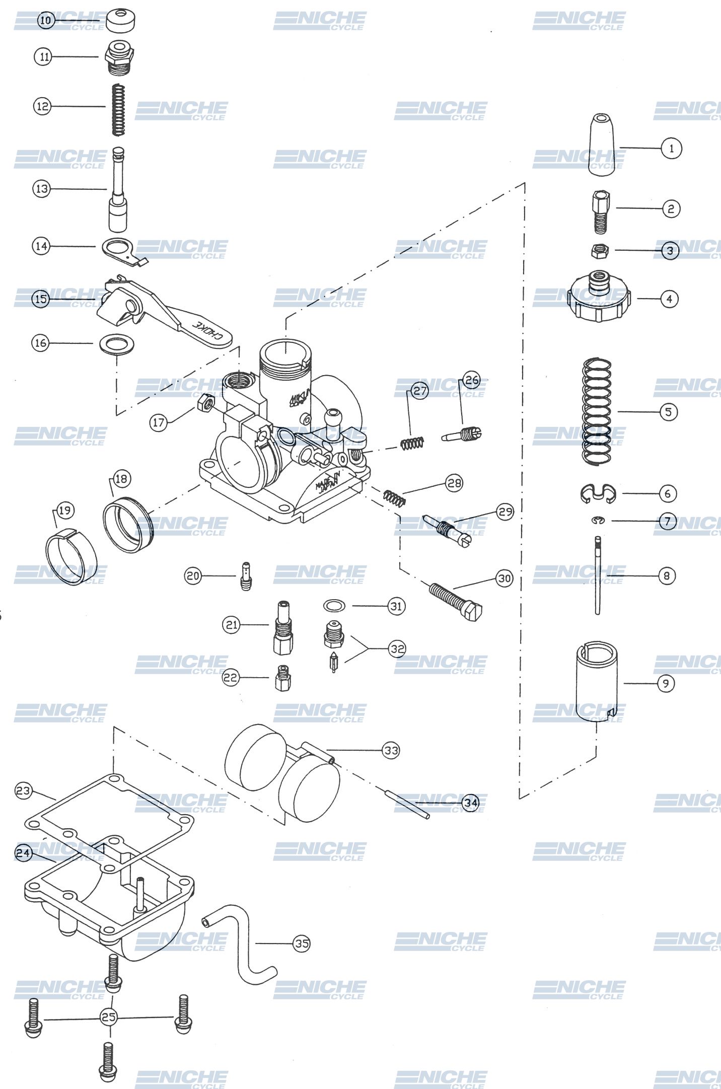 18 Mm Vergaser Vm18-144 Vm18 Mm Rundschieber-Vergaser Für Mikuni Vm