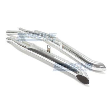 Suzuki GS850 Performance Exhaust Motorcycle Mufflers Turnout Chrome 003-0410 