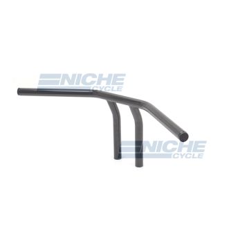 T-Bar Handlebars 24"x8" Gloss Black Dimpled 07-93422B 