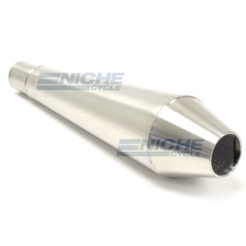 Muffler 12" Perf Core Reverse Cone 1.25" MC-1250-12-SS 