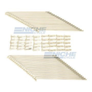 Kawasaki H1 500 KH500 Stainless Steel Spoke Kit - Rear Wheel 16-57145-SS 