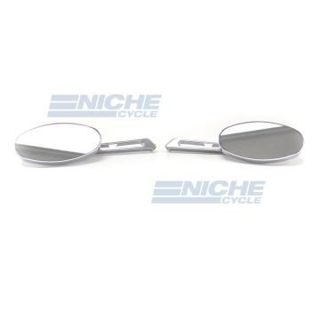 Harley Davidson Buffalo Mark ll Billet Chrome Mirrors Short Stem 20-26304 