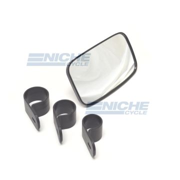 Universal UTV Bar Mounted Convex Mirror w/Clamps 1.5" 1.75" 2.0" 20-64574 