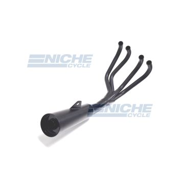 Honda CB500/4 CB550 MAC 4-Into-1 Black Canister Exhaust System 201-0601 