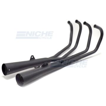 Honda CB900 CB1000 4-Into-2 Black Megaphone Exhaust System 201-3109 