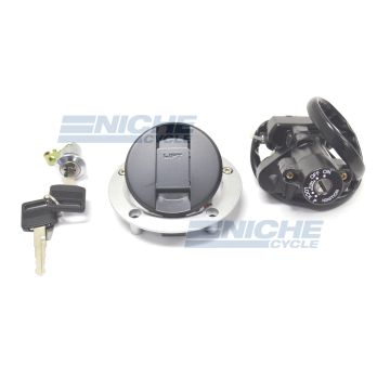 Suzuki GSX-R1000 SV650 SV1000 Locking Gas Cap & Ignition Set w/ Keys 37000-16840 