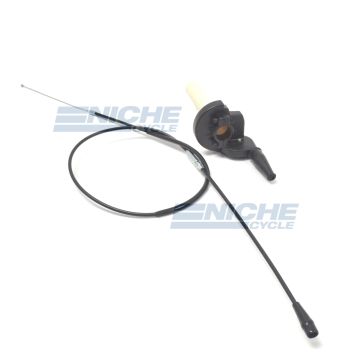 Quick Action Throttle Assembly With Cable - Black 44-97751 