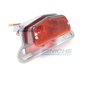 Lucas Style Taillight & Plate Holder - Polished 62-21510P 