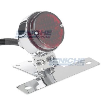Round Classic Style Taillight - Chrome 62-21514 