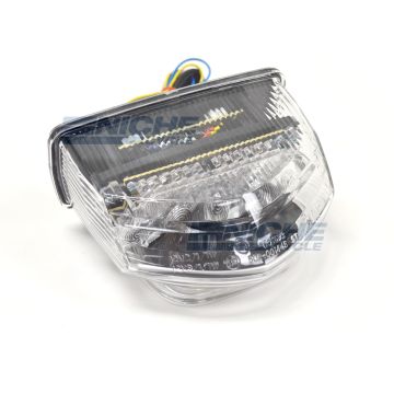 Honda CBR600RR LED Clear Taillight Brake Light w/Integrated Turn Signals 62-84723LT 