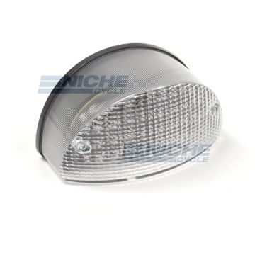Kawasaki ZR750 LED Clear Taillight Brake Light w/Integrated Turn Signals 62-84759LT 