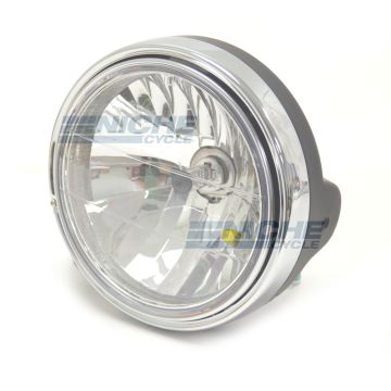 7" Headlight Assembly - Black/Chrome 66-64199 