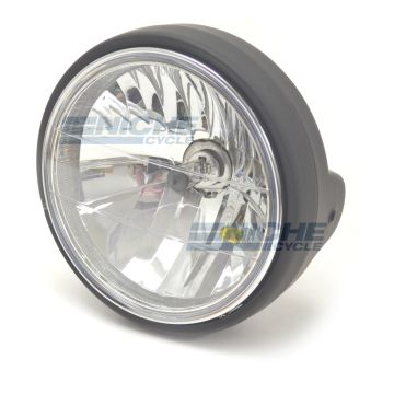 7" Headlight Assembly - Matte Black 66-64199B 
