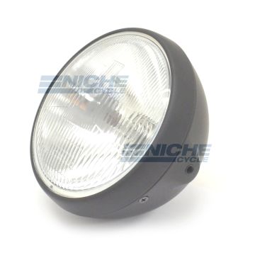 7" Headlight w/Sealed Beam Matte Blk 66-64360D 