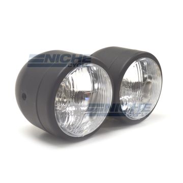 Dual Beam 3.5" Headlights - Black 66-64431 