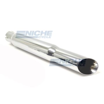 15" Chrome Shorty Slash Cut Muffler 80-45700 