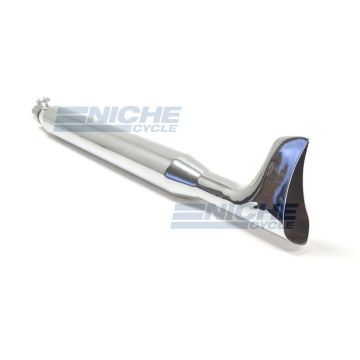36" Chrome Tapered Fishtail Muffler 80-75186 