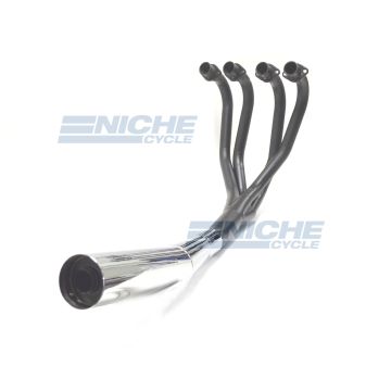 Suzuki GS1000 78-80 MAC 4-Into-1 Black/Chrome Megaphone Exhaust System 803-0501 