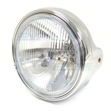 7.5" Side Mount Complete Headlight Assembly Chrome ECE 8K7-H-E/C 