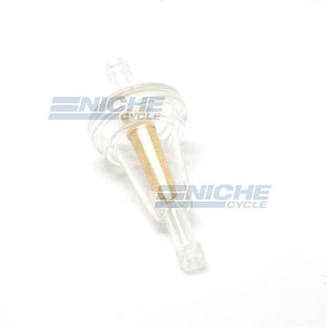 Universal 5/16" Fuel Filter Clear Inline Brass A-FF011-6 