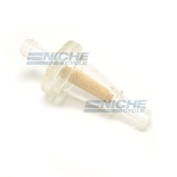 Universal 3/8" Fuel Filter Clear Inline Brass A-FF011-8 