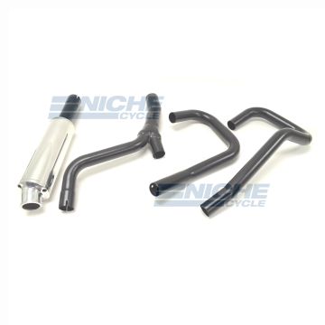 BMW R Model MAC Competition Race 2-Into-1 Black Canister Exhaust System AC6-0903 