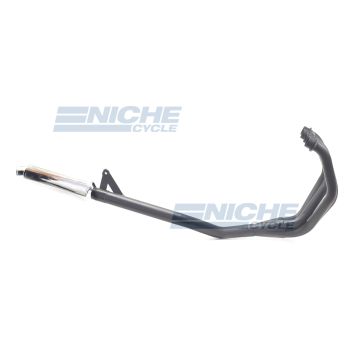 Suzuki GSXR750 1989 Race 4-Into-1 Black/Chrome Canister Exhaust System AC3-1201 