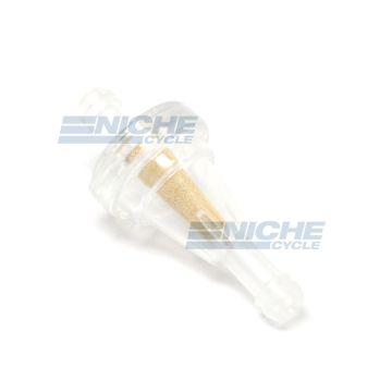Universal Motorcycle ATV Scooter 3/16"-1/4" Fuel Filter Clear Inline Brass 2" Long 6mm A-FF009-6 