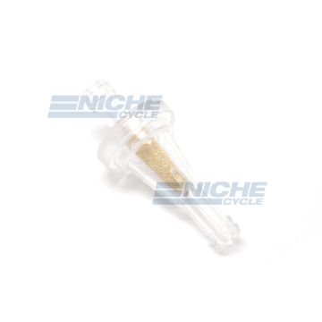 Universal 5/16" Fuel Filter Clear Inline Brass A-FF010-8 
