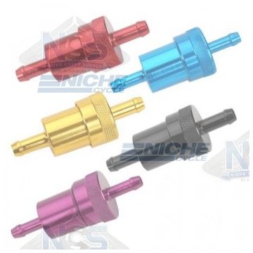 CNC Aluminum Fuel Filters w/Brass Element CNC-FUEL-FILTERS 