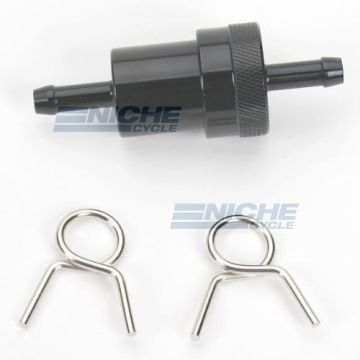 Fuel Filter- Inline CNC Black 1/4" 14-34472 