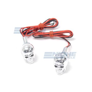 Glowing Skull Eye License Plate Bolts 85-83438 
