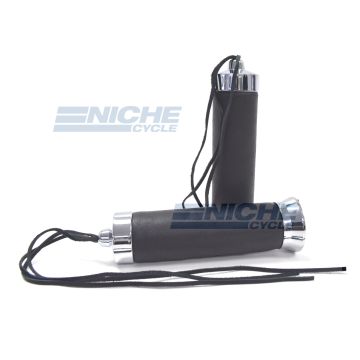 Grip Set - Fringe Series 7/8"x140mm - Black 42-90981 