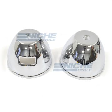 Kawasaki KZ Bottom Gauge Buckets - Chrome 58-85100 