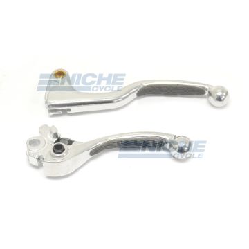 Kawasaki KX85/125/250 00-07 Forged Lever Set - Non-Slip Grip 30-73634 