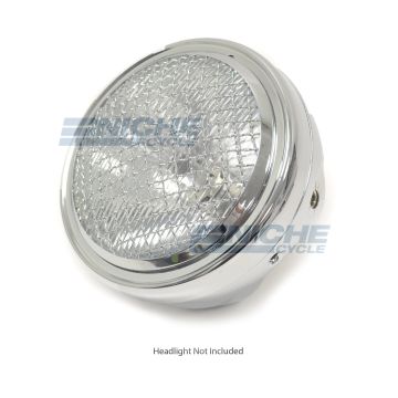 Headlight Grill Cover 7" Chrome HG7C 