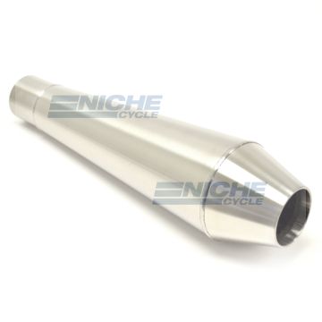 Muffler 12" Perf Core Reverse Cone 1.75" MC-1750-12-SS 