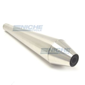Muffler 18" Quiet Core Reverse Cone 1.375" MC-1375-18-Q-SS 