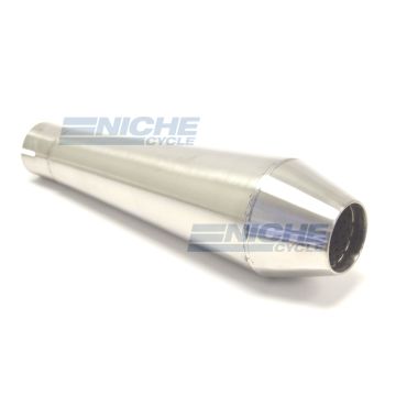 Reverse Cone 12" - Stainless Steel 1.75" Inlet ID - Brushed NCS-1750-12-SS 