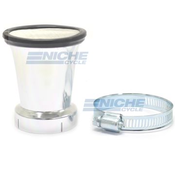 Velocity Stack 53mm ID, 76.5mm Length Silver - Removable Screen TFV5562S 