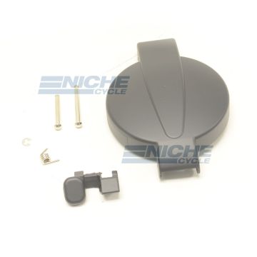 Honda Matte Black Gas Tank Cap with Latch CB200-CB750 17510-323-310 43-73451MB 