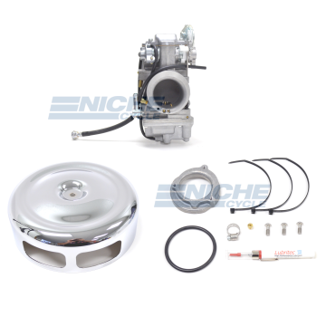 Mikuni Harley Davidson HSR42 Easy Carburetor Kit- Evo 90-99 w/Cover HSR42-7 
