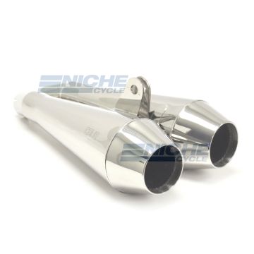 Bonne or T100 304SS Polished Muffler MC-CN-BVS 
