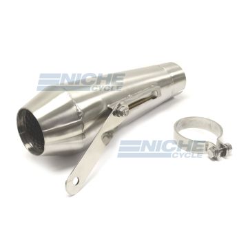 Reverse Cone 12" S/S 2.5 Brushed w/BRKT NCB-2500-12-SS 