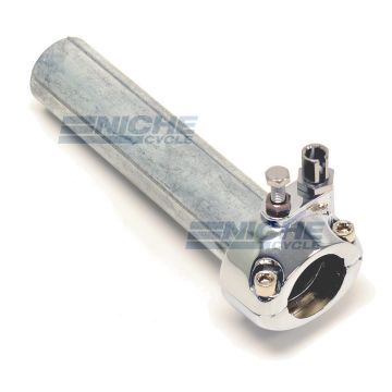 1" Single Pull Chrome Throttle Assembly 44-29472 